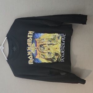 Iron Maiden Powerslave Long Sleeve Chop Shirt Size Small